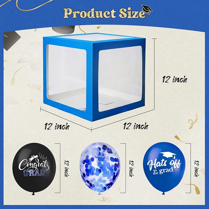 2026 Graduation Decorations 4 Grad Balloon Boxes - Image 2