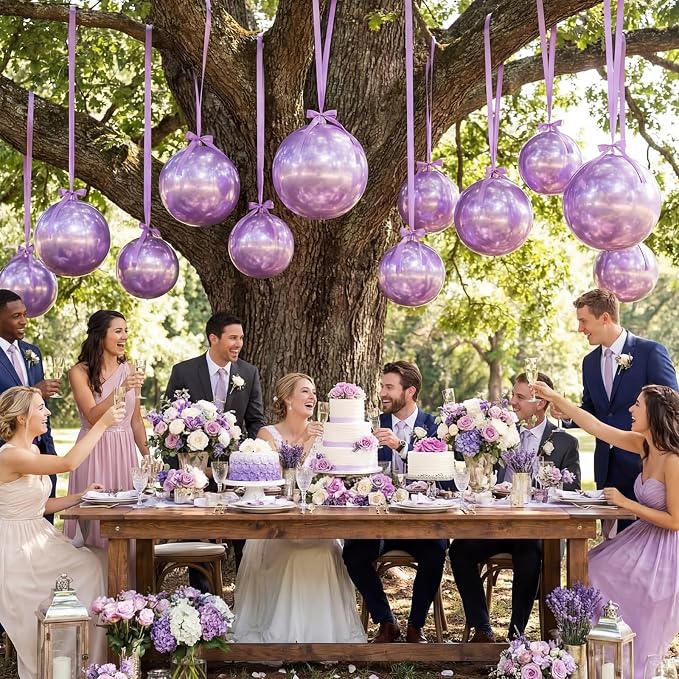 Jenaai 30 Set Round Foil Balloons Bulk 22 Inch 4d Metallic Giant Balloons Set - Image 7