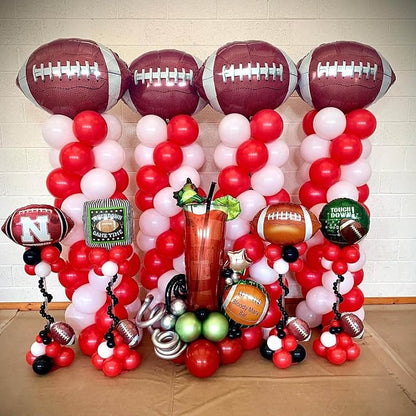 10 Pack 18 Inch Rugby Balloons football balloons Football Field Balloons - Image 5