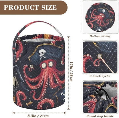 Yarn Bag Small Crochet Bag Drawstring Yarn Storage Organizer Knitting Project - Image 3