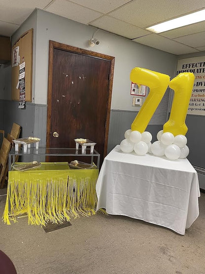 4 Balloon Number 40 Inch for Yellow Birthday Party Decorations | Mix & Match - Image 3