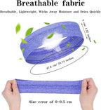 8 Pieces Sweatbands Non Slip Headbands Stretchy Running Sports Sweatbands Workout Headband Grip Silicone Yoga Hair Band Elastic Exercise Hair Wrap for Women Men