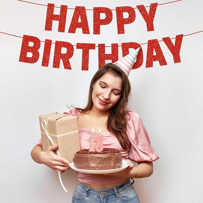 Pre-Strung Happy Birthday Banner - Image 9