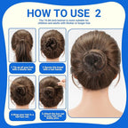 TsMADDTs Bobby Pins and Hair Nets Set, Hair Accessories for Women with Invisible Nets for Ballet Bun(11.81&19.86IN), U Pins for Dance(1.37&2.36IN), Elastic Bands, Clear Rubber Bands