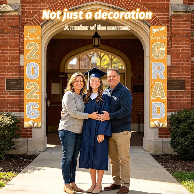Graduation Decorations 2026, Class of 2026 Banner Congrats Grad | Porch Sign - Image 6