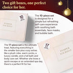 17-Piece Luxury Gift Set with Robe | Complete INFUSÉ White Tea & Coconut Bath Collection | Self-Care Kit with Bath Bombs, Face Masks & Hair Care | Bridesmaid, Mom, Wife, Grandma or Loved Ones