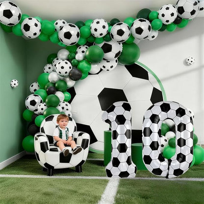 40 Inch Soccer Number 6 Foil Balloon, Soccer Birthday Party Decorations | - Image 5