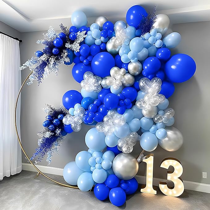 Royal Blue Balloons 100 Pack 12 inch Thicked Latex Party Decoration | Blue - Image 3