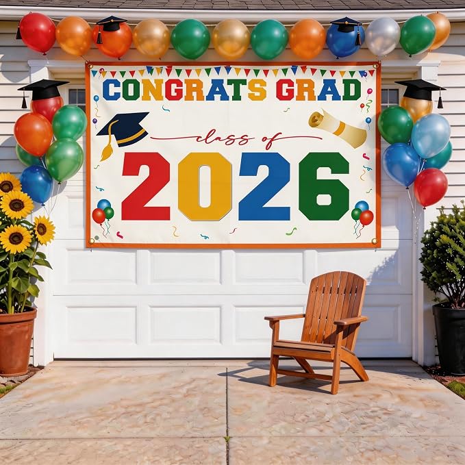 Class of 2026 Graduation Banner 47x67" - Image 2