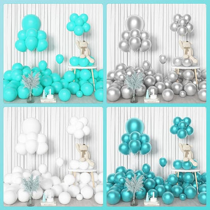 Amandir 153Pcs Teal Balloons Arch Garland Kit Different Size 18 12 10 5Inch | - Image 7