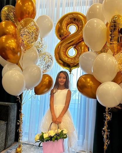 Gold Number 12 Balloon 40 Inch, 12th Birthday Party Decorations Men Women | - Image 9