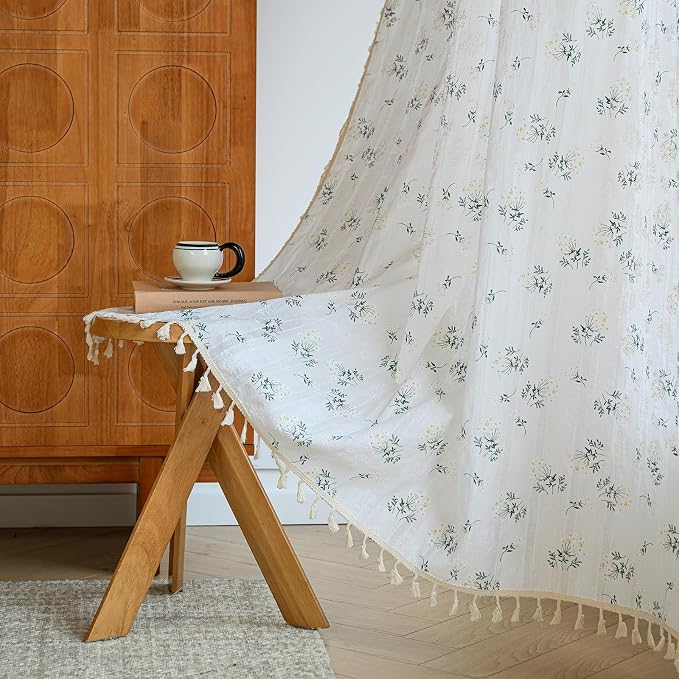 ENJOYBRIDAL Floral 84 Inch Curtains by ENJOYBRIDAL