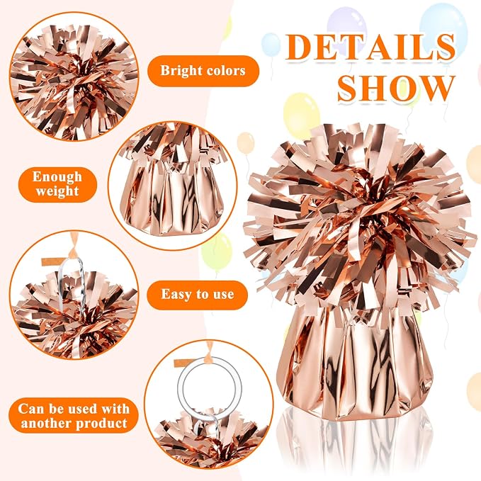 24 PCS Balloon Weights Metallic Anchor, Balloon Holder Heavy Weights | - Image 3