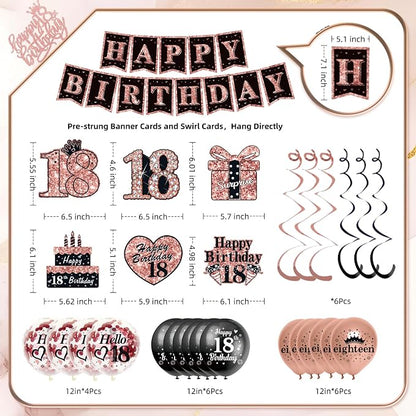 50Pcs 18th Birthday Decorations - Image 6
