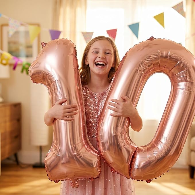 YPSelected 32 Inch Large Foil Helium Number Balloon Birthday Wedding Party 0-9 - Image 2
