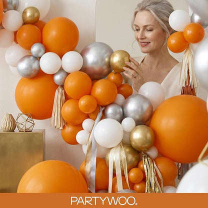 PartyWoo Burnt Orange Balloons 152pcs Terracotta Fall Color 18 12 10 5 Inch | - Image 9