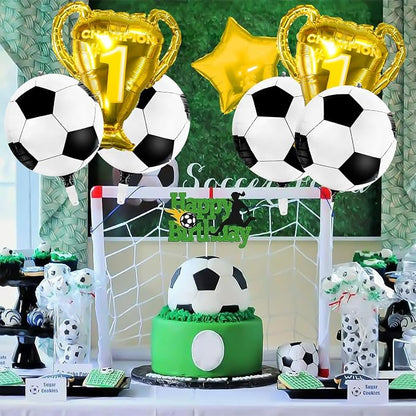 4D Sphere Soccer Balloons 8 Pcs 22 inch Champion Trophy Balloons - Image 7