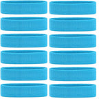 ONUPGO Sweatband Headbands for Men & Women -12PCS Sports Headbands Moisture Wicking Athletic Cotton Terry Cloth Headband for Tennis,Basketball,Football,Gym,Working Out