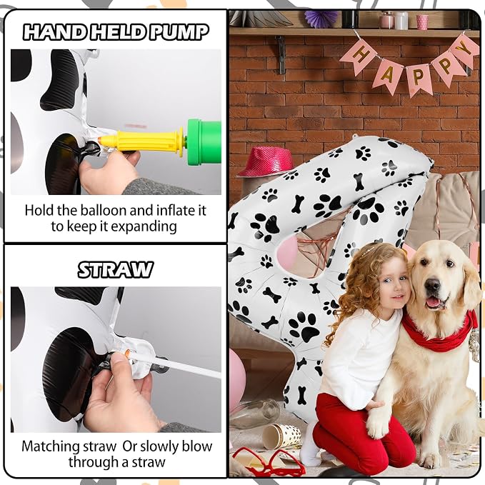 40 Inch Dog Foil Birthday Balloons - Image 4