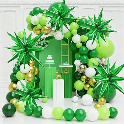 Green Star Balloons, 22/27 Inch Green Star Foil Balloons, Aluminum Foil Balloon - Image 4