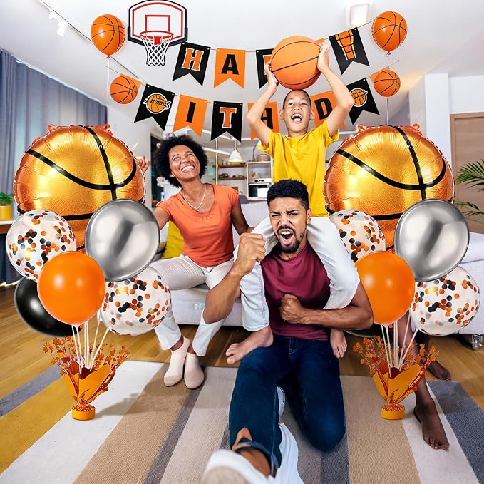 Civaner Basketball Party Balloons Stand Kit 6 Sets - Image 2