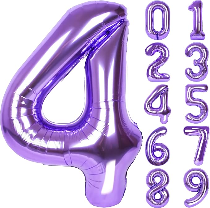 Number Balloons for Birthday Decorations by United-UnicornsParty