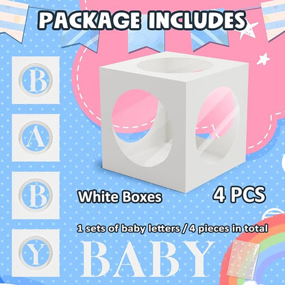 Baby Boxes with Letters for Baby Shower, Baby Shower Decorations Blocks and - Image 2