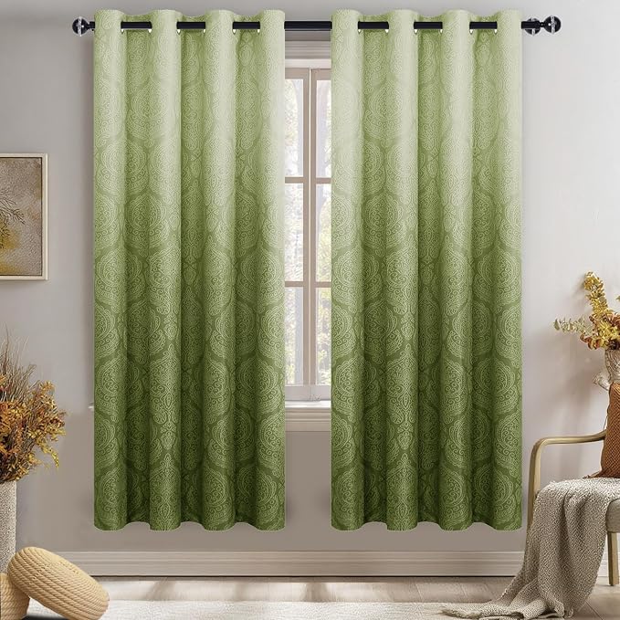 DWCN Ombre Curtains 63 inches Long by DWCN
