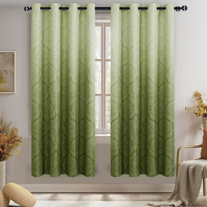 DWCN Ombre Curtains 63 inches Long by DWCN