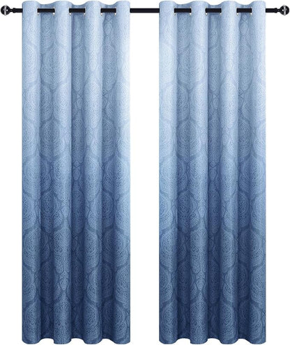 DWCN Ombre Blackout Curtains for Bedroom - Image 9