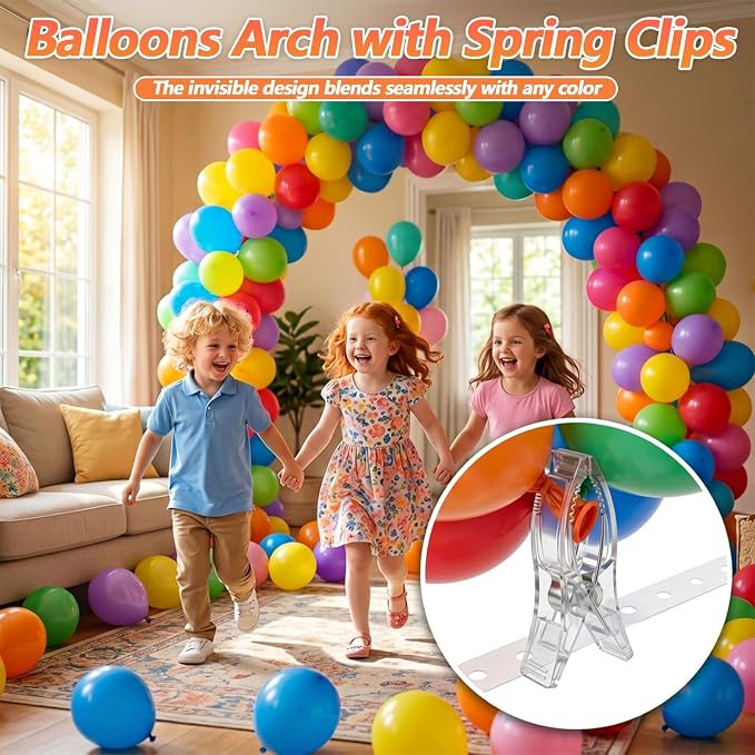 30pcs Balloon Arch Clips Clear Balloon Clamps - Image 6