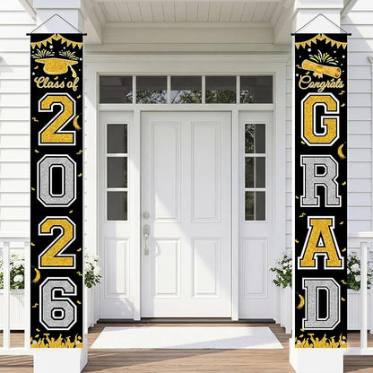 Graduation Banner 2026, Class of 2026 Banner, Indoor Outdoor Graduation Party by Unknown