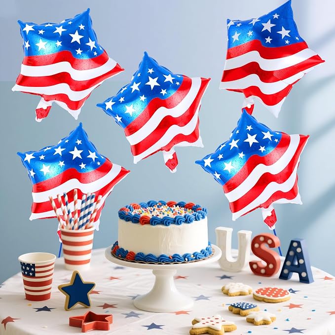 24 Pcs 4th of July Balloons, American Flag Balloon, Patriotic Party Decorations - Image 3