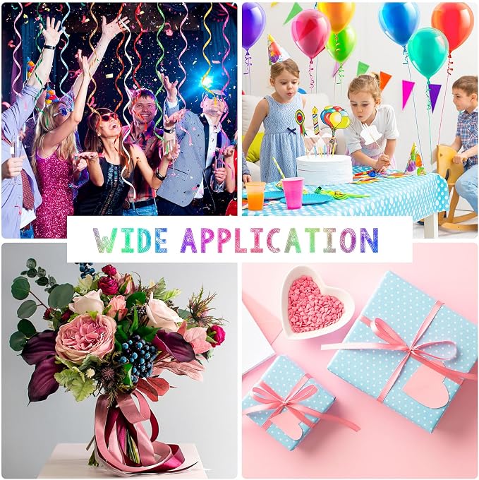 30 Rolls Curling Ribbons, 15 Colors Balloon Ribbon Gift Wrapping Ribbons - Image 7