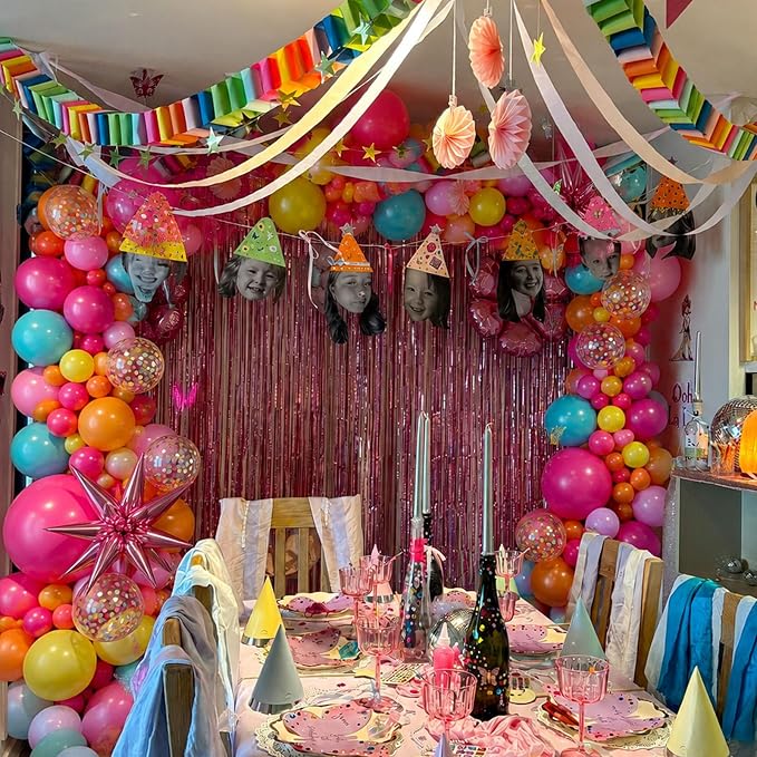 Rainbow Colorful Balloons Arch Kit - Image 3