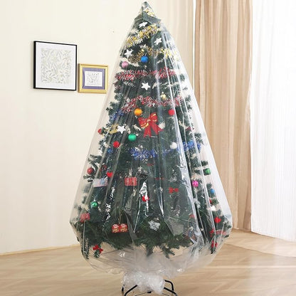 Christmas Tree Disposal Bag, Jumbo Heavy Duty Plastic Xmas Tree Removal Bag by Liyaomix