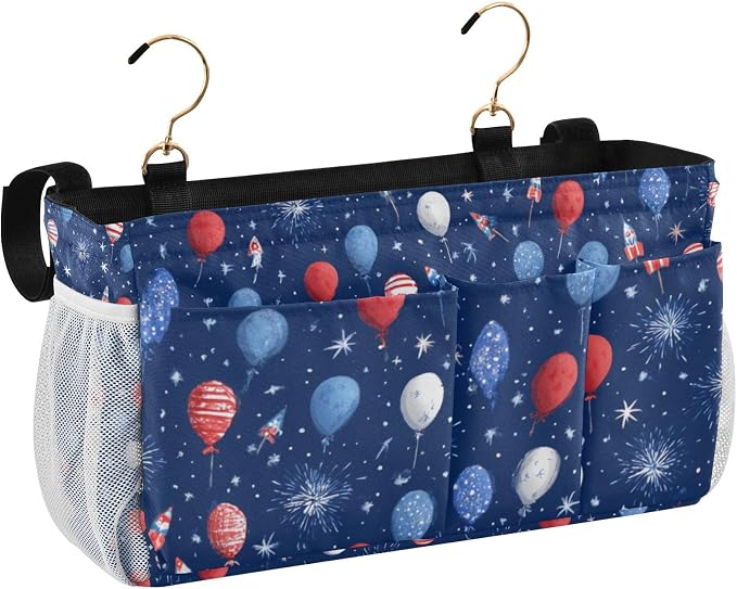 Bedside Caddy Hanging Bunk Bed Caddy Bed Organizer Hanging Pocket - Image 2