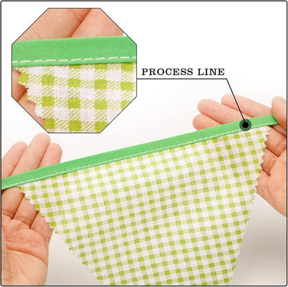 G2PLUS 39Ft Triangle Bunting Banner, Garden Party, Spring Picnic, Baby Shower - Image 5
