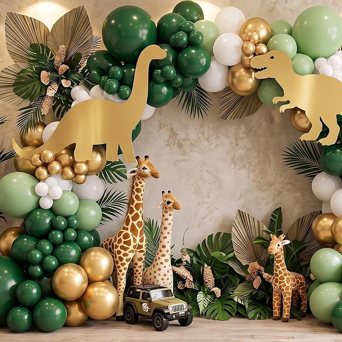 100PCS 5 Inch Small Dark Green Balloons, 5” Matte Forest Green | Mini Balloons - Image 4