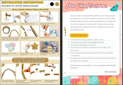 AerWo Balloon Arch Kit 9.35FT & 6FT, Free Bending Half Balloon Arch Stand - Image 7