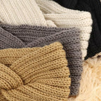 DRESHOW Knit Crochet Headband for Women Ear Warmer Soft Turban Stretch Warmer Headbands Winter Fashion Head Wrap