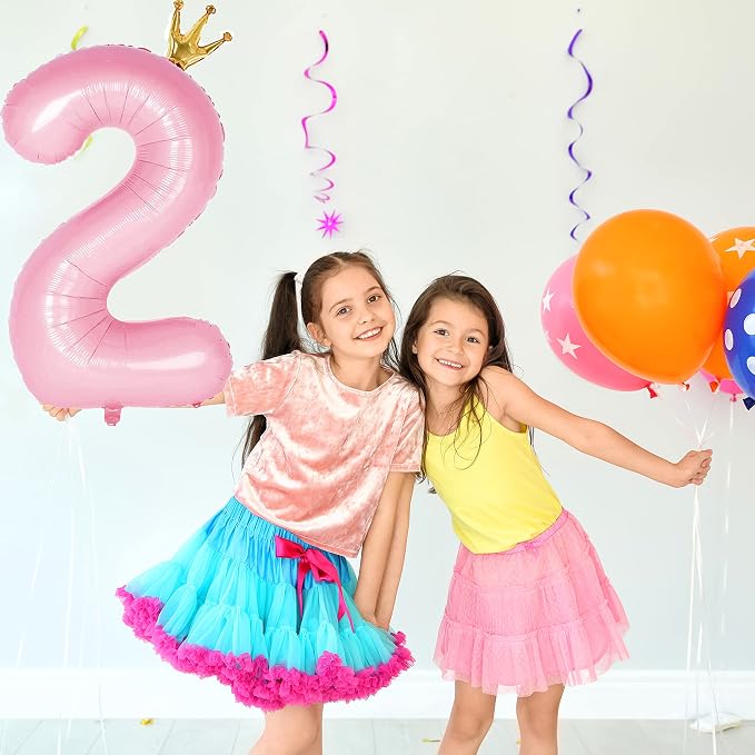 Giant Light Pink Number 2 Balloon - Image 2
