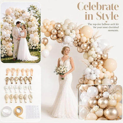 KARLURE Champagne Balloon Arch Kit Garland - Image 4