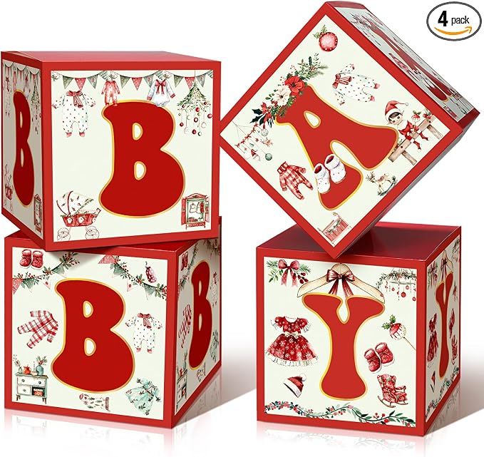 Kathfly 4 Pcs Baby Decoration Boxes by Kathfly