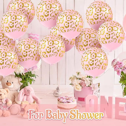 Gejoy 50 Pcs Cheetah Balloons Leopard Print Balloons 12 Inch Spots Latex - Image 3