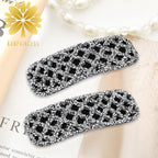 Rhinestone and Crystal Hair Clips 2-Pack, Sparkly Barrettes & Elegant Bling Accessories for Women & Girls(Set20)