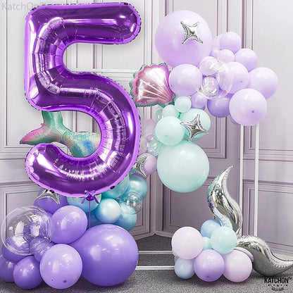 KatchOn Giant Purple Number 5 Balloon - Image 5