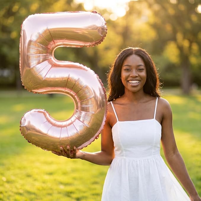 YPSelected 32 Inch Large Foil Helium Number Balloon Birthday Wedding Party 0-9 - Image 2