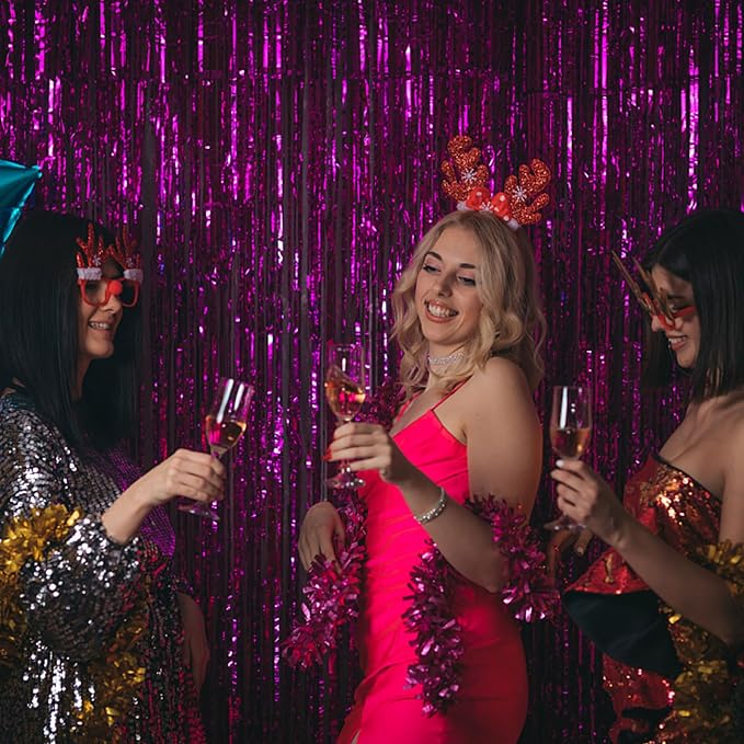 BOMSI 5 Pack Hot Pink Party Decorations - Image 4