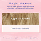 eSalon Permanent Hair Color & Hair Dye Complete Kit - Light Blonde - Personal Colorist Kit for Up To 100% Gray Coverage for All Hair Types - Professional-Grade Ammonia-Free Hair Dye